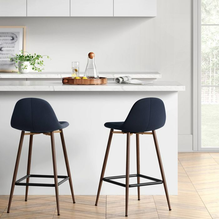 Copley Counter Height Barstool Blue - Threshold