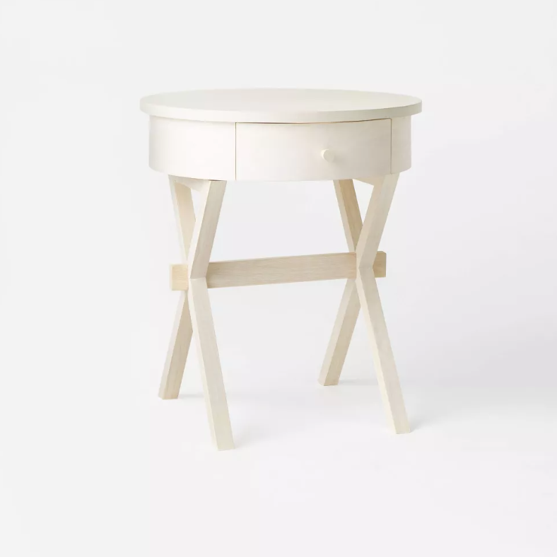 Wasatch Round Accent Table with Drawer Off White - Threshold designed with Studio McGee