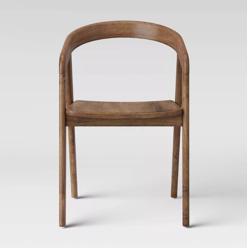 Lana Curved Back Dining Chair Brown - Threshold