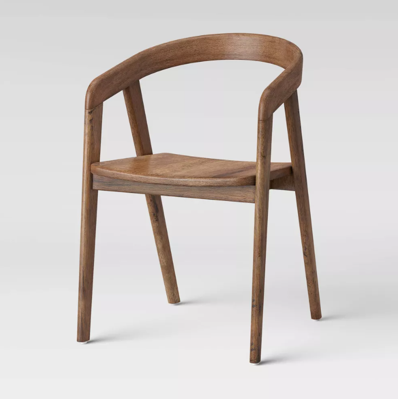 Lana Curved Back Dining Chair Brown - Threshold