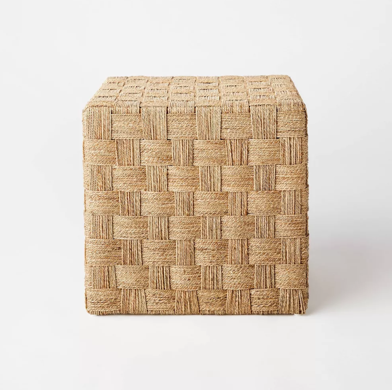 Lynwood Checkerboard Woven Cube - Threshold designed with Studio McGee