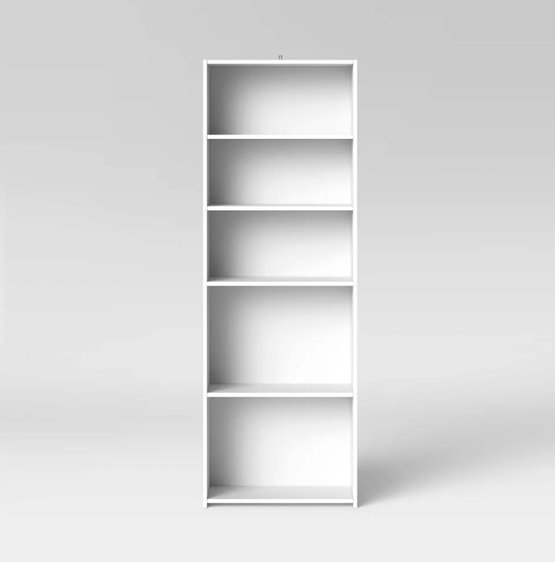 5 Shelf Bookcase White - Room Essentials