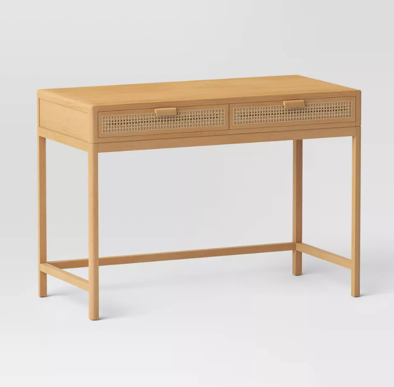 Minsmere Writing Desk with Drawers Brown - Threshold