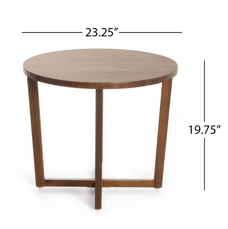 Tansy Small Accent Table - Wood - Rich Mahogany