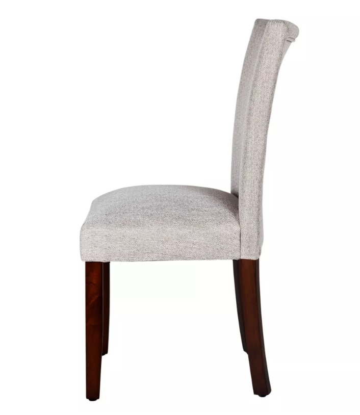 Parsons Chair with Espresso Leg Tweed - HomePop