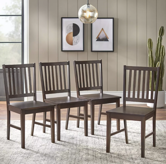 Set of 4 Contemporary Shaker Dining Chairs - Buylateral